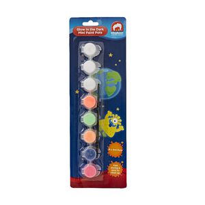 ELC Glow in the Dark Mini Paint Pots 8 Pack