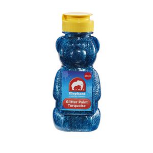 ELC Teddy Bear Glitter Paint Turquoise 250mL