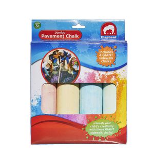 ELC Jumbo Pavement Chalk 4 Pack