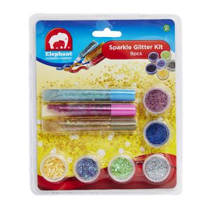 Elephant Learning Company Sparkle Glitter Kit 9 Pack