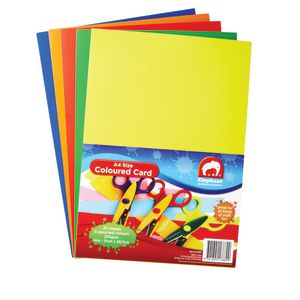 ELC A4 Coloured Card 25 Pack