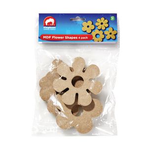 ELC MDF Flower Shapes 4 Pack