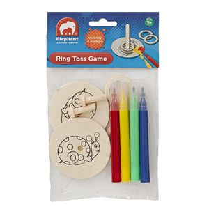 ELC Wooden Ring Toss Game with Markers