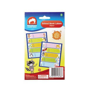 ELC School Book Labels 20 Pack