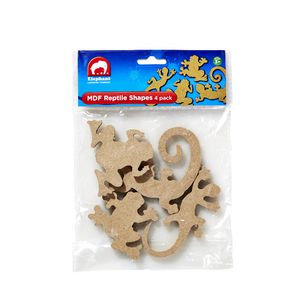 ELC MDF Shapes Reptile 4 Pack