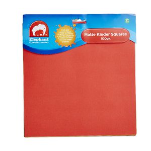 ELC Kinder Squares 125 x 125mm Matt Finish 100 Pack