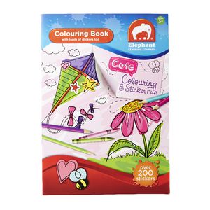 ELC A4 Cute Colouring and Sticker Fun Book
