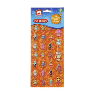 ELC Fun Stickers Glitter Puffy Robot 26 Pack