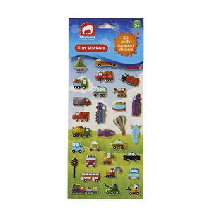 ELC Fun Stickers Puffy Transport 30 Pack