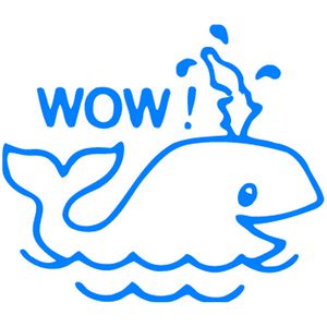 ELC Merit Stamp Wow Whale Blue