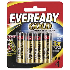 Eveready Gold AA Batteries 4 Pack