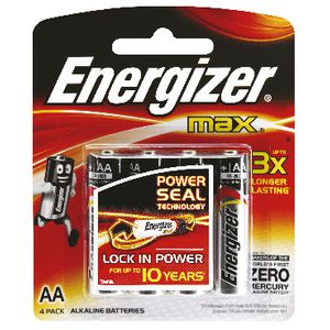 Energizer Max AA Batteries 4 Pack