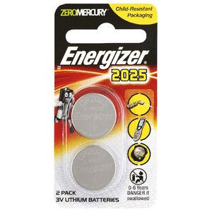 Energizer CR2025 Batteries 2 Pack
