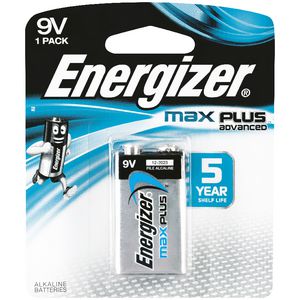 Energizer MAX Plus Advanced 9V Alkaline Battery