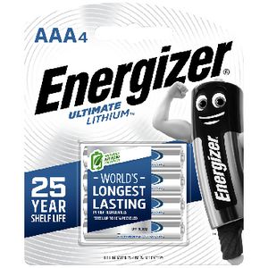 Energizer Ultimate Lithium AAA Batteries 4 Pack