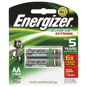 Energizer AA Rechargeable Batteries 2 Pack
