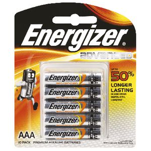 Energizer Advanced AAA Batteries 10 Pack