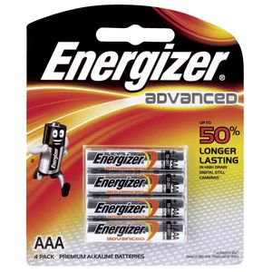 Energizer Advanced AAA Batteries 4 Pack