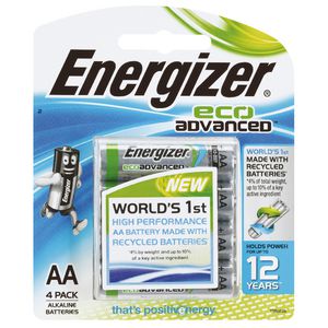 Energizer Eco Advanced AA Batteries 4 Pack