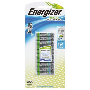 Energizer Eco Advanced AAA Batteries 10 Pack