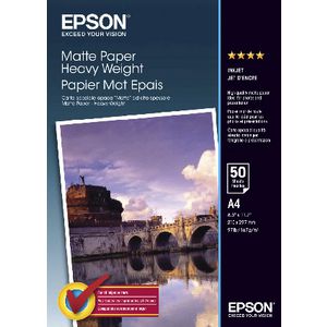Epson 167gsm A4 Heavyweight Matte Photo Paper 50 Sheet Pack
