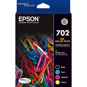 Epson 702 4 Colour Ink Cartridge Value Pack