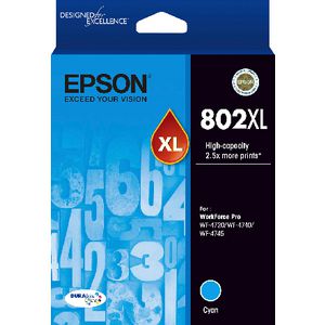 Epson 802XL Ink Cartridge Cyan