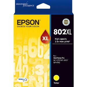 Epson 802XL Ink Cartridge Yellow