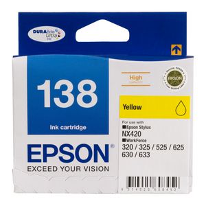 Epson 138 High Capacity Ink Cartridge Yellow
