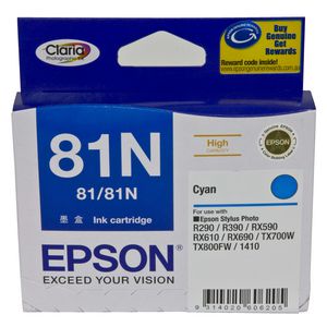 Epson 81N High Capacity Ink Cartridge Cyan