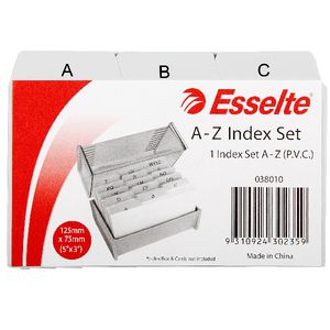 Esselte 76 x 127mm A-Z Index Set PVC