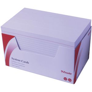 Esselte 127 mm x 203 mm System Cards White 500 Pack