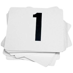 Esselte Table Numbers 1-10 White