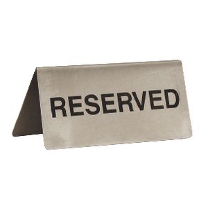 Esselte Metal Reserved Signs 10 Pack