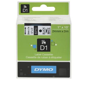 DYMO D1 Label Cassette 24mm Black on White