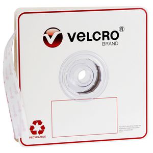 VELCRO Brand Hook Only Strips 25mm x 25m White