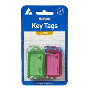 Kevron ID5 Fluoro Key Tags 4 Pack