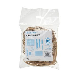 J.Burrows Size 32 Rubber Bands 100g