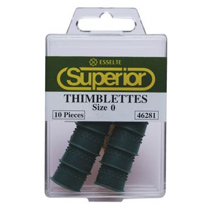 Esselte Superior Size 0 Thimblettes Green 10 Pack