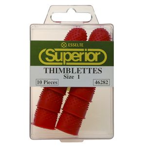 Esselte Superior Size 1 Thimblettes Red 10 Pack