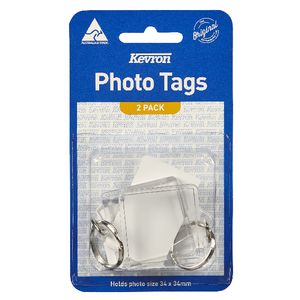 Kevron DIY Square Photo Key Tags 2 Pack