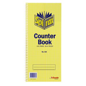 Spirax No.543 Counter Book 120 Page