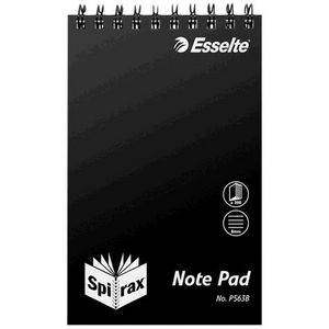 Spirax PP Top Opening Note Pad 200 x 127mm 300 Page