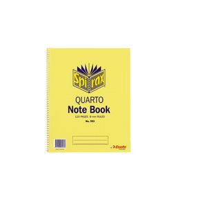 Spirax No.593 Quarto Notebook 250 x 200mm 120 Page