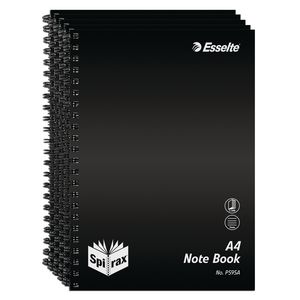 Spirax A4 Notebook 240 Pages 5 Pack