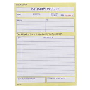 Spirax No. 503 Delivery Book