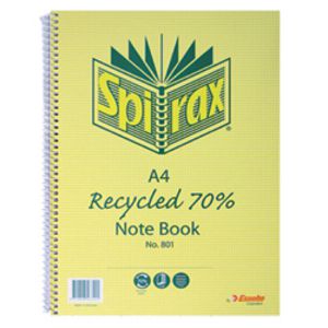 Spirax No.811 A4 Recycled Notebook