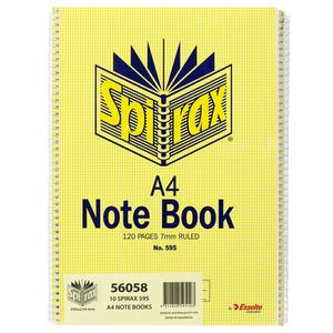 Spirax No.595 Notebooks 10 Pack