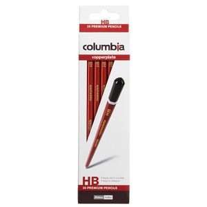 Columbia Copperplate Hexagonal Lead Pencil HB 20 Pack
