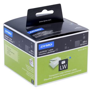 DYMO LabelWriter 36 x 89mm Address Labels Clear 99013